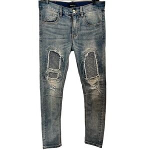 Kayden K Distressed Skinny Denim‎ Jeans Mens Size 30